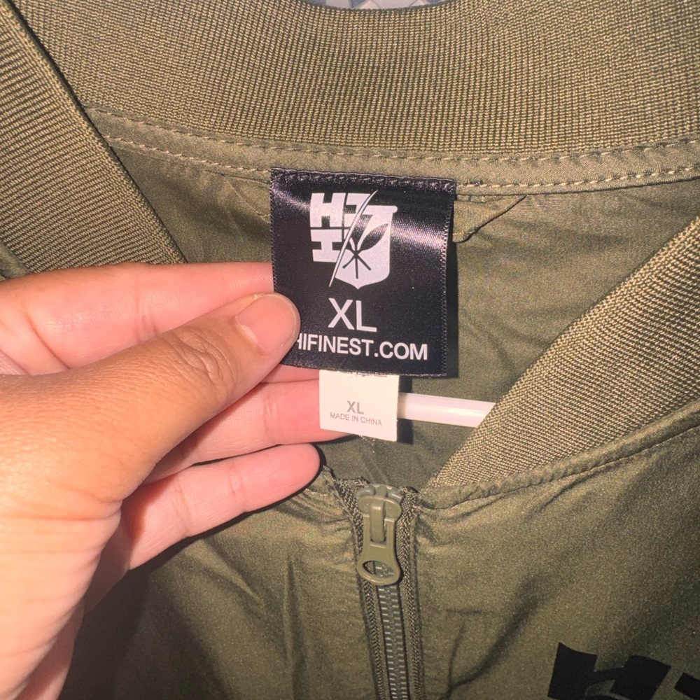 Hawaii's Finest Green Bomber Jacket - Picture 3 of 5